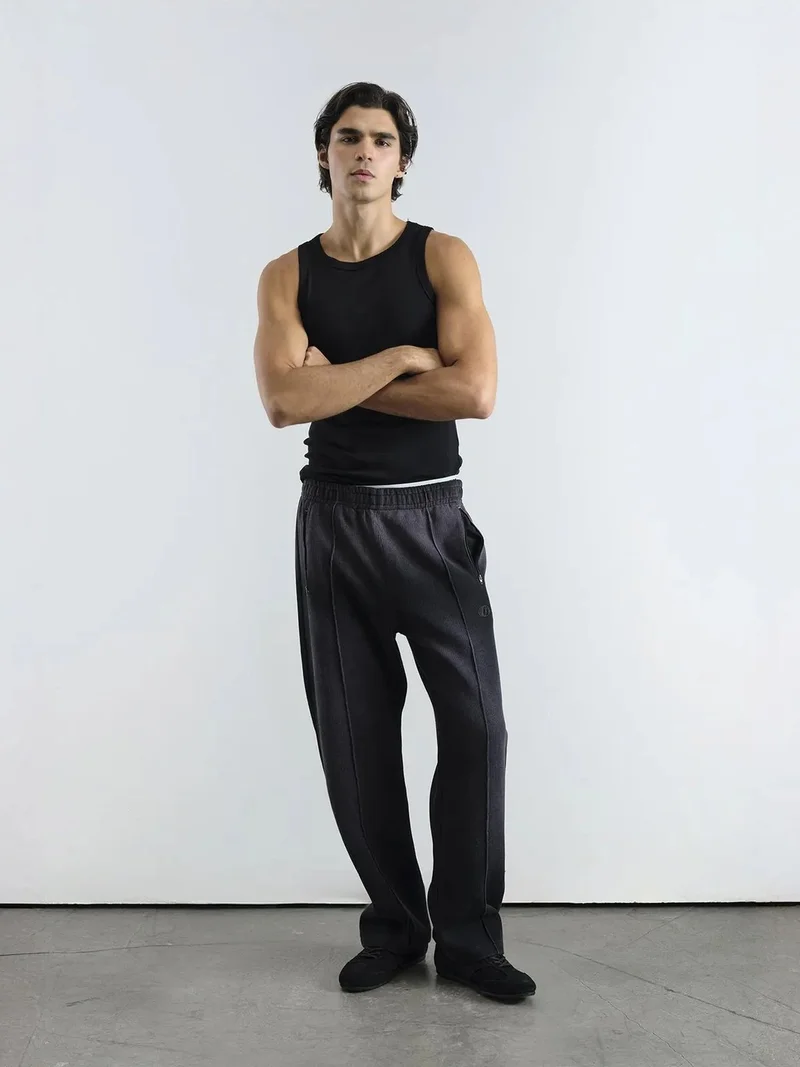 جيستو بنطلون جيستو بخصر مطاطي مزخرف بجيوب